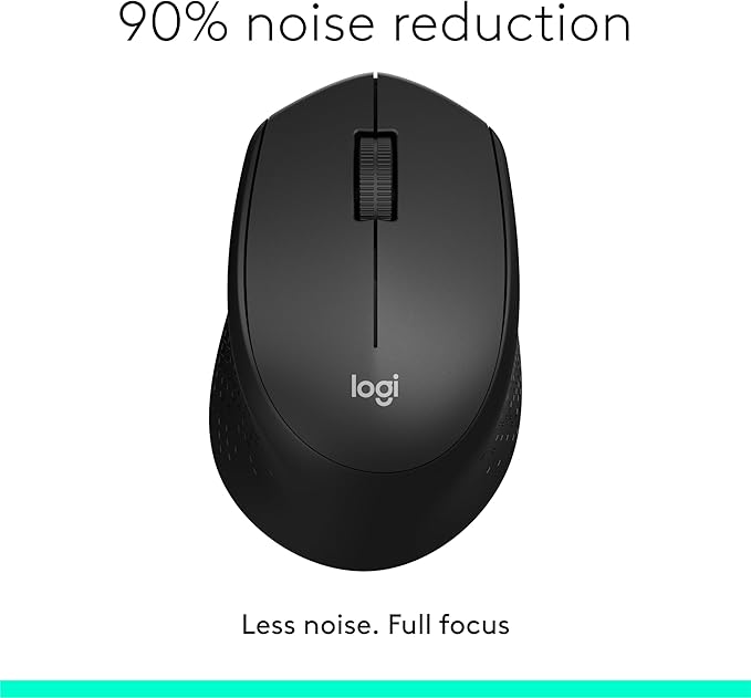 Logitech M331 Silent Plus Wireless Mouse- Black