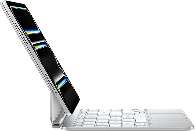 Apple iPad Magic Keyboard Case for iPad Pro 11-inch (M4 and M5), Great Typing Experience, Built-in Trackpad, Function Row, US English - White