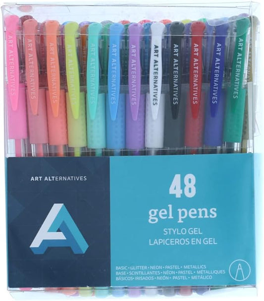 Art Alternatives Gel Pen Set, 48-Pens