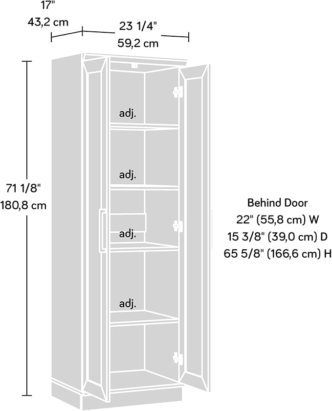 Sauder HomePlus Storage Cabinet/ Pantry cabinets, Dakota Oak finish