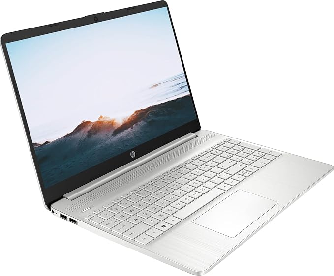 HP 15 Notebook Laptop, 15.6" FHD Display, Intel Core i5-1135G7, 24GB DDR4 RAM, 256GB PCIe NVMe SSD, Webcam, Wi-Fi, Bluetooth, Windows 11 Home, Silver