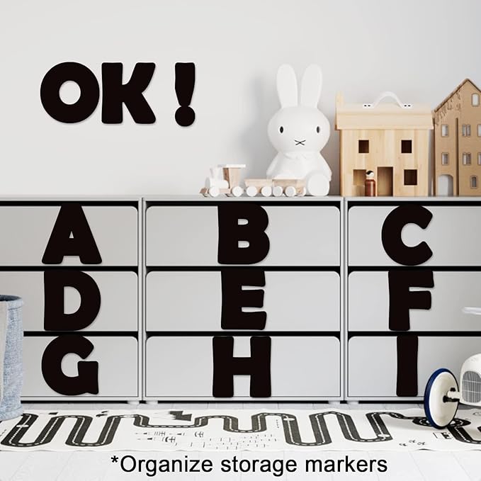 150 PCS Large 6" Bulletin Board Letters Set, Black Classroom Alphabet Cutout Letter for Bulletin Board Display Home School, A Great Helper to Inspire Students' Learning Interest