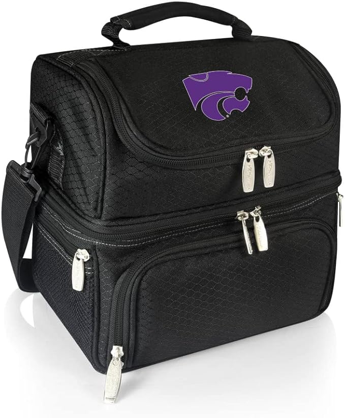 PICNIC TIME NCAA Nebraska Cornhuskers Pranzo Lunch Bag - Insulated Lunch Box with Picnic Set - Lunch Cooler Bag