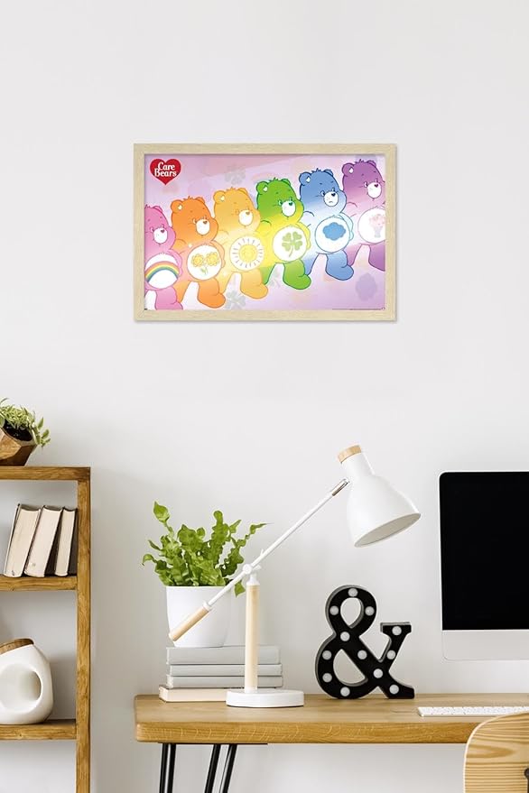 Care Bears - Care Bear Stare Wall Poster, 22.4L" x 14.7W", Blonde Framed Version