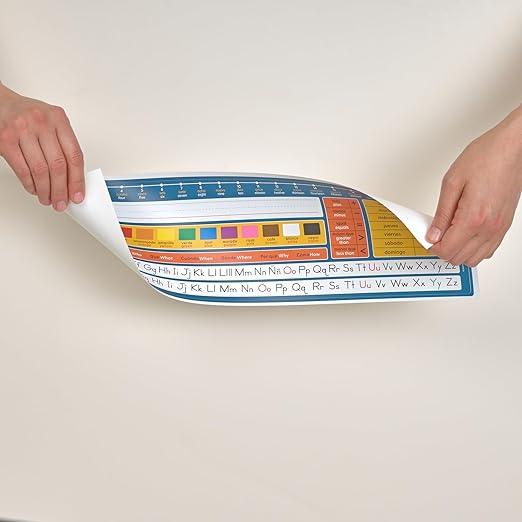 Really Good Stuff Dual Language Desktop Helpers Intermediate, Vinyl, Self-Adhesive - Set of 24
