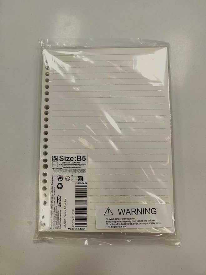 4 Pack A5 6 Hole Binder Accessory Combo Set - Binder Divider, Pocket, Zipper Folder, Name Card Holder for Personal Organiser