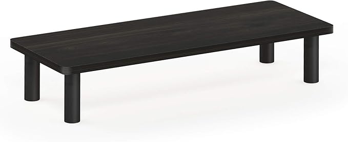 Furinno TURN-N-TUBE Monitor Stand Riser, Monitor Riser, Laptop Stand for Desk, Office Desk Accessories, Desk Organizers and Accessories, Toolless Assembly, For Study Room, Dorm, Espresso