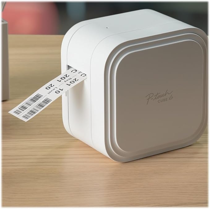 Brother P-Touch TZe-M261 Black Print on Matte White Label Tape 1.4” (36mm) Wide x 26.2’ (8m) Long