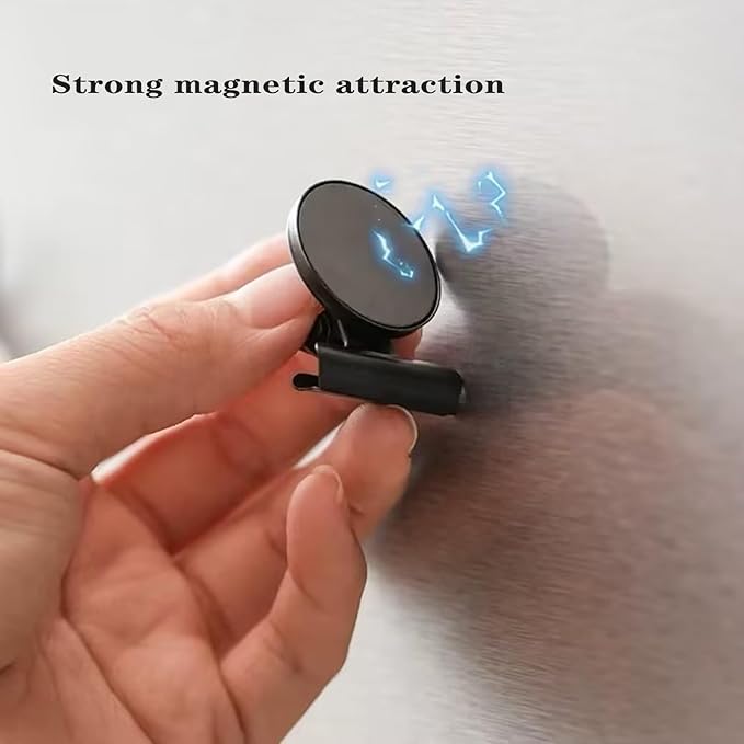 Strong Magnetic Clips, 20 Pack, 1-1/4 Inch, 31 mm, Black, Heavy Duty Refrigerator Magnet Clips, Medium Clip Magnets, Office Supplies, Photo Displays