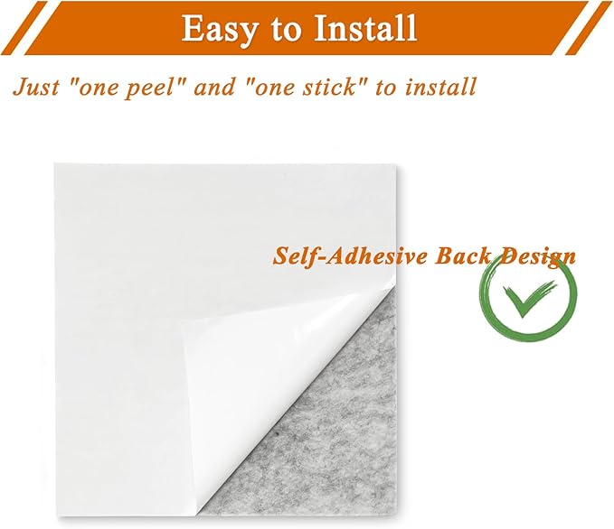 Square Felt Cork Bulletin Board Tiles, Self Adhesive DIY Felt Pin Board for Wall 30" x 20" with 35 Pushpins for Office School Home Wall Decor Stickers Memos Photos Display (Black)