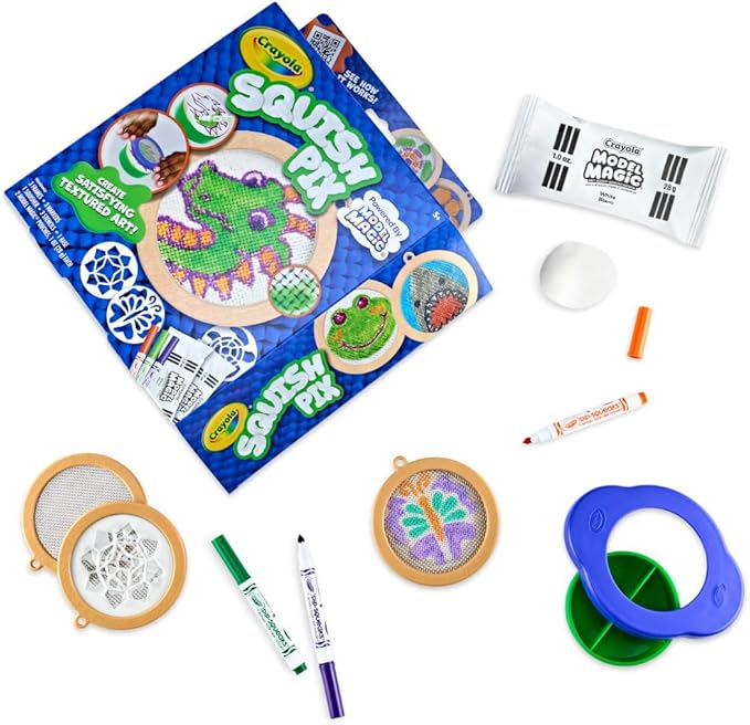 Crayola Squish Pix, Model Magic Art Kit for Kids, Textured Arts & Crafts, Coloring Activity, Gift for Kids, Ages 5+