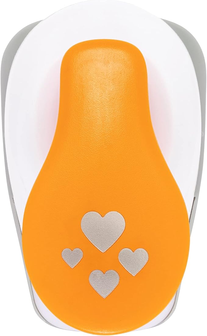 Fiskars Hole Punch Confetti Maker Set (4-Pack) - Stars, Hearts, Circles and Rectangle Shapes - Arts and Crafts Tools