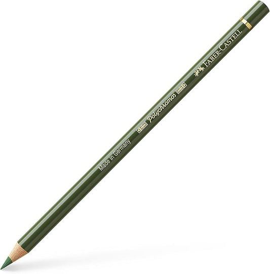 Faber Castel Polychromos Colored Pencils, 174, Chrome Green Opaque 6 Count