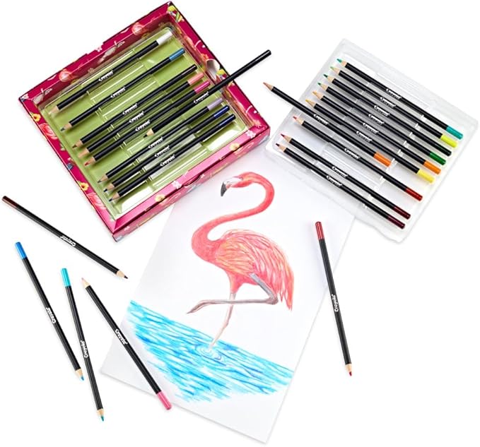 Crayola Blend & Shade Colored Pencils Set (24ct) Colored Pencils for Adult Coloring, Art Supplies for Sketching & Drawing, Gifts for Teens