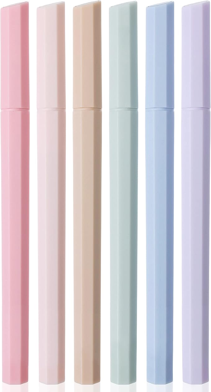 Mr. Pen- Aesthetic Highlighters, 6 Pack, Muted Pastel Color, Chisel Tip, No Bleed Bible Highlighter, Assorted Colors