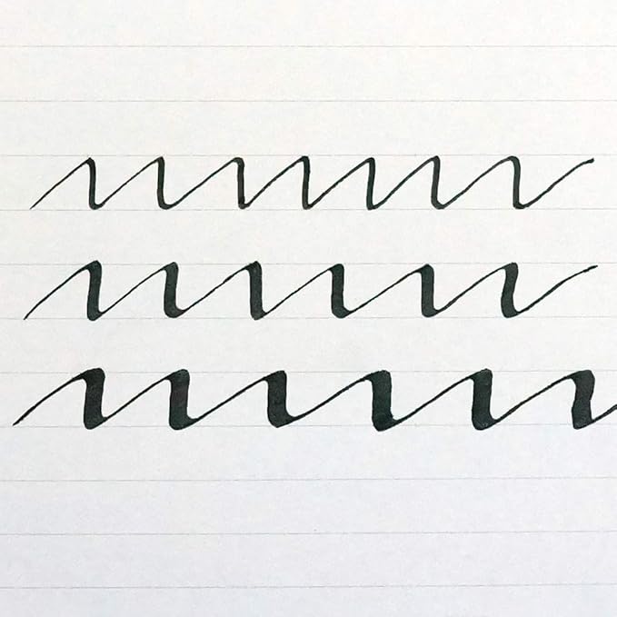 Kuretake ZIG CALLIGRAPHY PEN SQUARE Tip BLACK 3 Set, 1mm, 2mm, 3mm, For Italic and Gothic Calligraphy Beginners, AP-Certified, Odourless, Xylene Free, Professional quality, Made in Japan