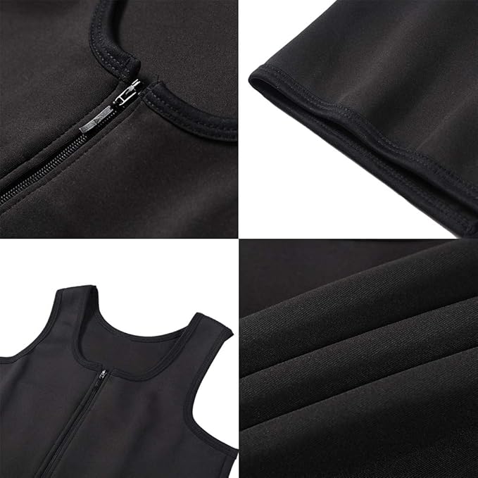 JARAZIN Zipper Chest Binder for Women Transgender FTM Half Elastic Band Bra Tank Top