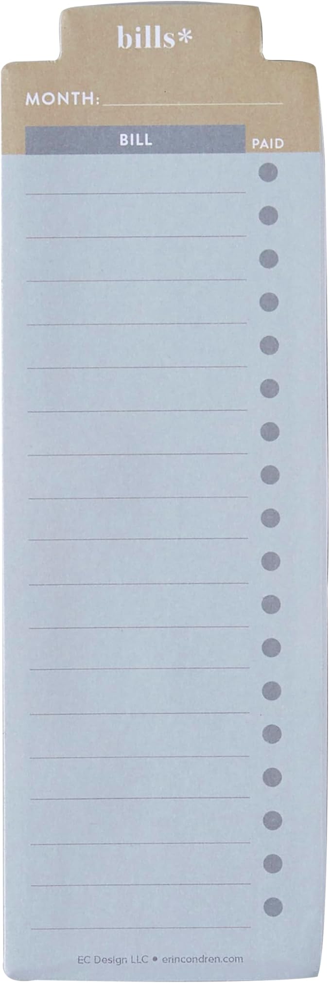 Bookmark Sticky Note - Budget