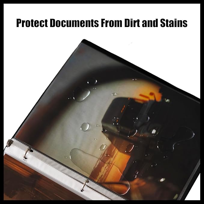 100 Pack Clear Sheet Protectors for 3 Ring Binder, Polypropylene Acid-Free Material, 8.5 x 11 Inch Letter Size, Protector of Your Documents