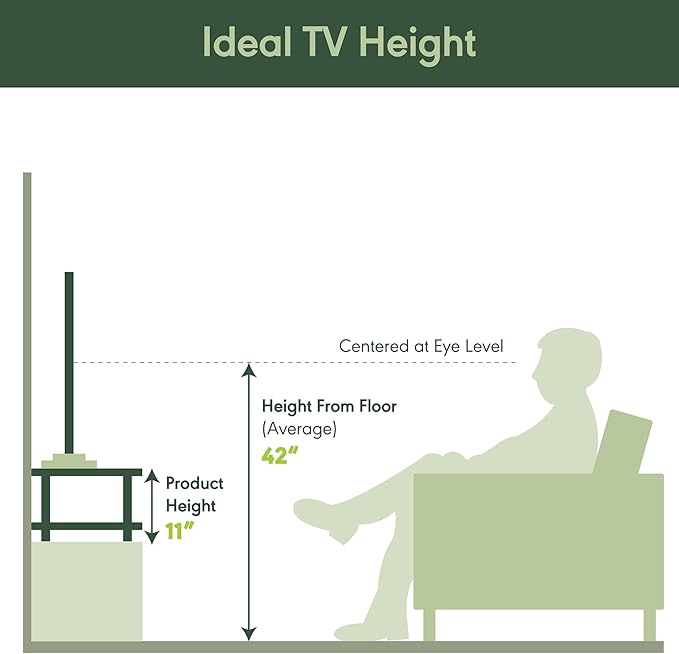 Furinno TURN-N-TUBE TV Riser Stand, 2-Tier Small Elevated No Tools TV Stand, TV Console for TV up to 32 inch, 15.8 x 23.8 x 11, for Living Room, Bedroom, Columbia Walnut