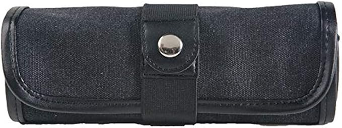 Speedball Art Products 359360 Canvas Pencil Case Roll-Up, Black W/Black Trim, Holds up to 36 Pencils