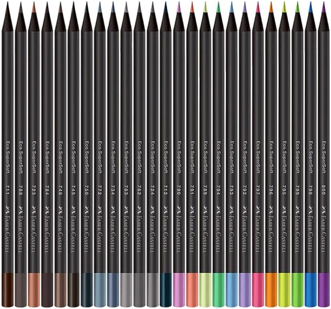 Faber-Castell Colored Pencils, Supersoft EcoPencil, 1207100SOFT, 100 Colors