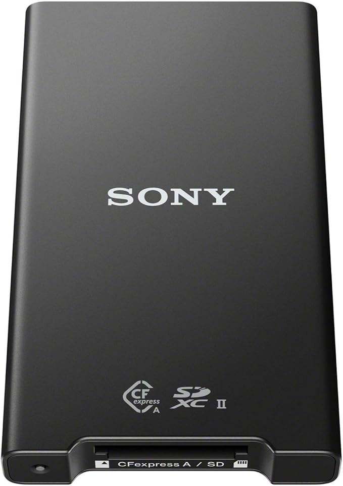 Sony CFexpress Type A 160GB Memory Card Bundle with MRWG2 CFexpress Type A/SD Memory Card Reader, Z-Series NP-FZ100, Power Battery Charger, and 4 Port USB 3.0 Hub (5 Items) (5 Items)