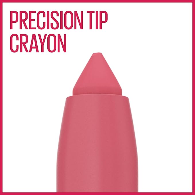 Maybelline Super Stay Ink Crayon Matte Longwear Lipstick Makeup, 145 Break The Ceiling, 0.04 oz