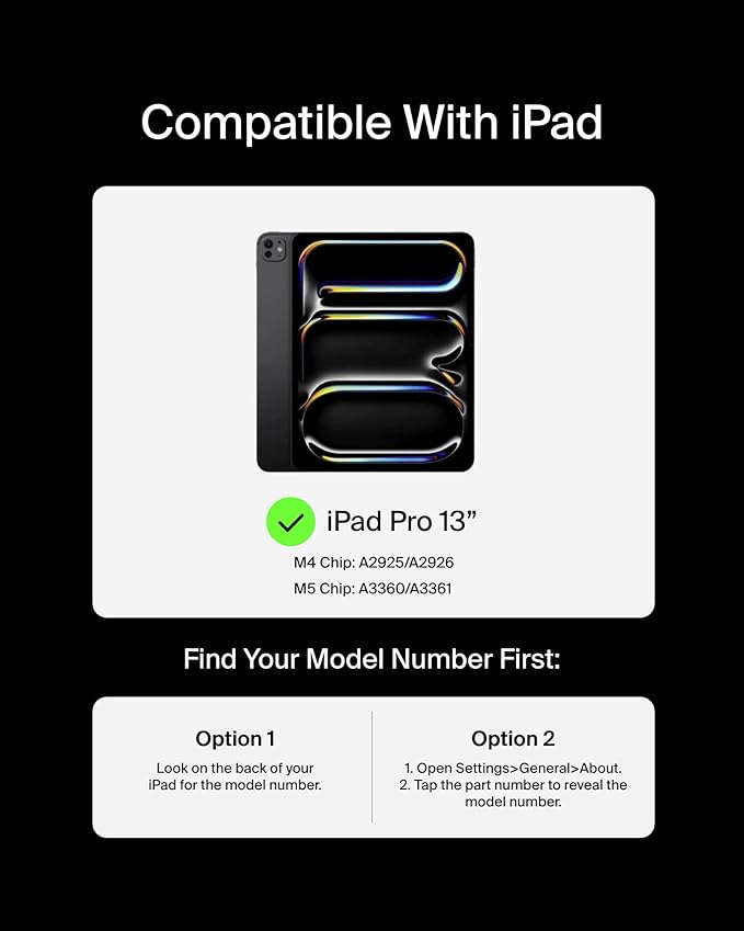 Belkin Pro Keyboard Case w/Magnetic Stand, Backlit Bluetooth Keyboard, Multi-Gesture Controls, Magnetic Apple Pencil Storage Compatibility, & Multimedia Keys for iPad Pro 13" (M4/M5) - Black