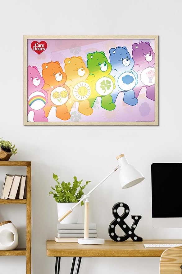 Care Bears - Care Bear Stare Wall Poster, 34L" x 22.4W", Blonde Framed Version
