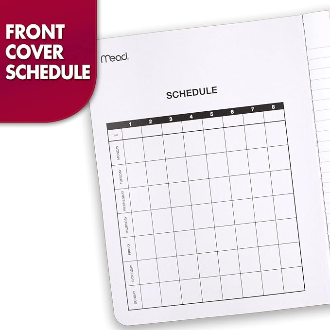 Mead Composition Notebook,Wide Ruled Paper,7-1/2" x 9-3/4",100 Sheets,Blue Marble (09918AY7),(Pack of 12)