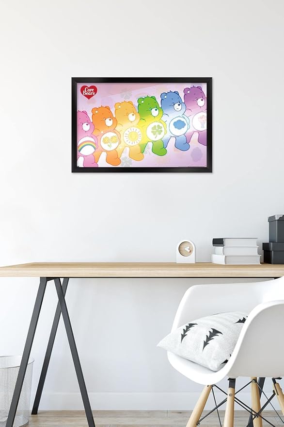 Care Bears - Care Bear Stare Wall Poster, 22.4L" x 14.7W", Black Framed Version
