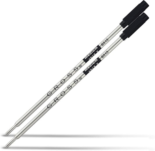 Cross Refills for Ballpoint Pens, Medium, Black Ink, 2/Pack (85132), Model:8513-2