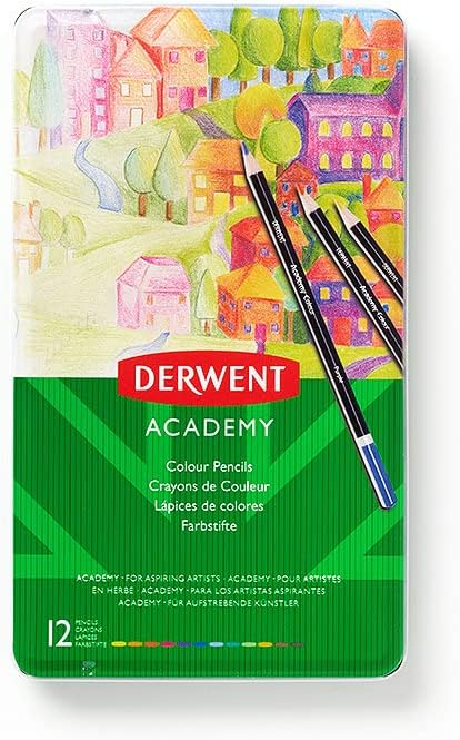Derwent Academy Colouring 12 Tin