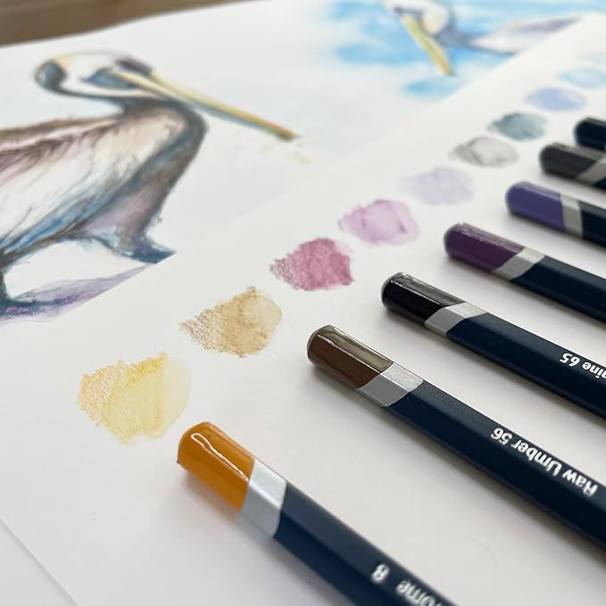 Derwent Colored Pencils, WaterColour, Water Color Pencils, Drawing, Art, Metal Tin, 36 Count (32885)