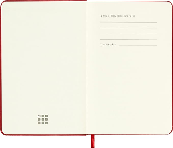 Moleskine Classic 18 Month 2023-2024 Weekly Planner, Hard Cover, Pocket (3.5" x 5.5"), Scarlet Red