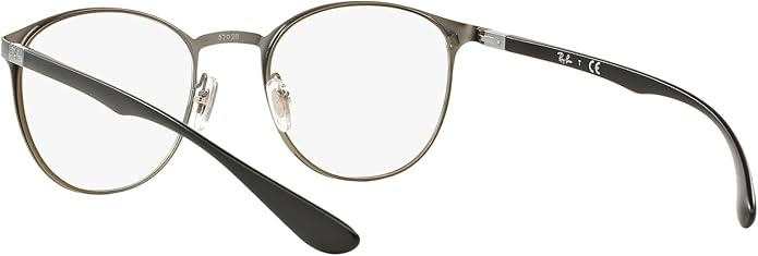 Ray-Ban Unisex Rx6355 Round Prescription Eyeglass Frames