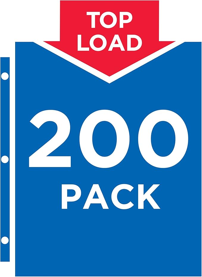 Avery Diamond Clear Heavyweight Sheet Protectors, 8.5" x 11", Easy Load, 1000 Total Page Protectors (74400)