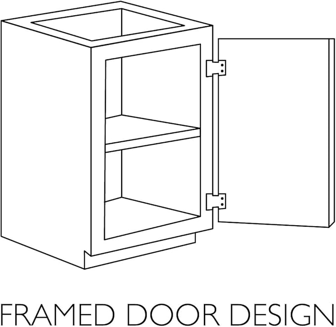 Design House Brookings Shaker Fully Assembled Wall Kitchen Cabinet W3336, 33 W x 12 D x 36 H, Painted White, Solid Wood, Design House, 569129