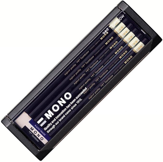Tombow MONO-6B Mono Pencils, 6B, 1 Dozen