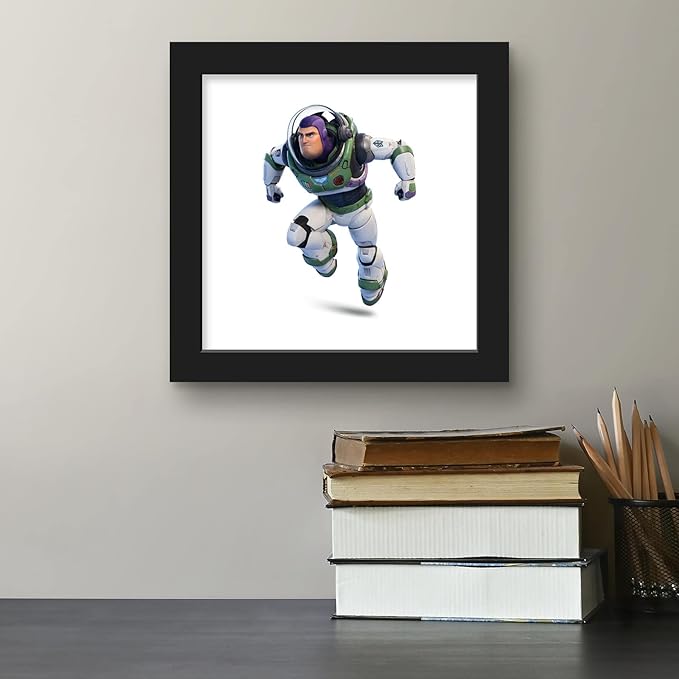 Trends International Gallery Pops Disney Pixar Lightyear - Buzz Lightyear Alpha Suit Wall Art Wall Poster, 12" x 12", Black Framed Version