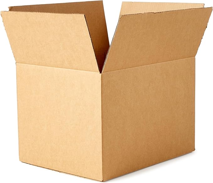 Amazon Basics Cardboard Moving Boxes for Packing and Shipping, Medium Size, 18" x 14" x 12", Brown, 20-Pack