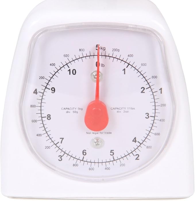 hand2mind Dual-Dial Analog Platform Scale, 5 kg Scale, Kitchen Scales, Weighing Scales, Classroom Supplies for Teachers Elementary, Teacher Supplies, School Supplies