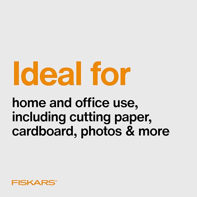 Fiskars Everyday Titanium Scissors, Durable Blades 3X Harder Than Steel, Ergonomic Softgrip Handle for Home and Office Cutting, 8 ", Forest Fern Green, 2 Pack