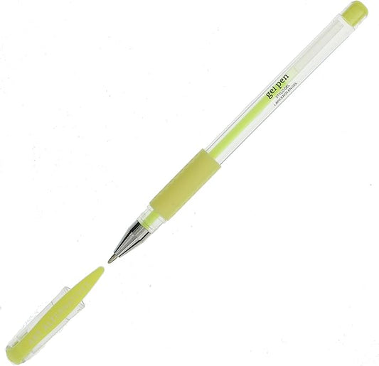 Art Alternatives Gel Pen, Pastel Yellow - Ballpoint - Non-Smear + Quick Dry - Writing, Drawing, Coloring, Journal, Planner