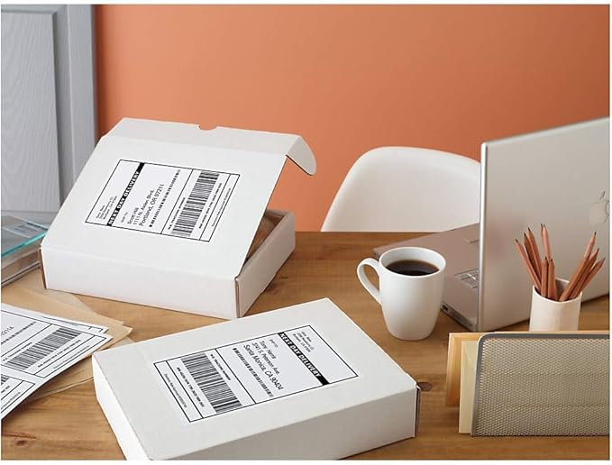 Avery Printable Shipping Labels, Sure Feed Technology, 2" x 4", White, 500 Blank Mailing Labels (8363)