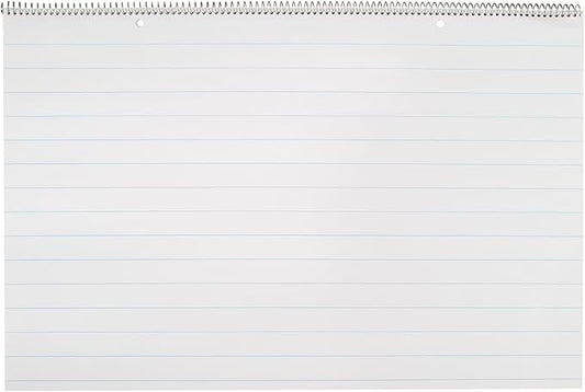 School Smart Chart Tablet, 24 x 16 Inches, 1 Inch Rule, 25 Sheets