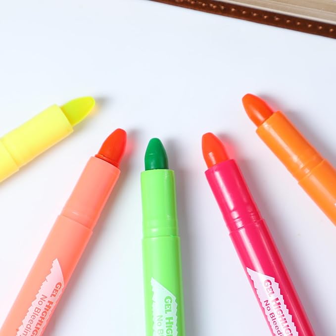 Bible Highlighters and Pens No Bleed, 16 Pack Assorted Colors Gel Highlighters for Bibles, Bible Markers Study Kit Journaling Office Supplies (Vibrant colors)