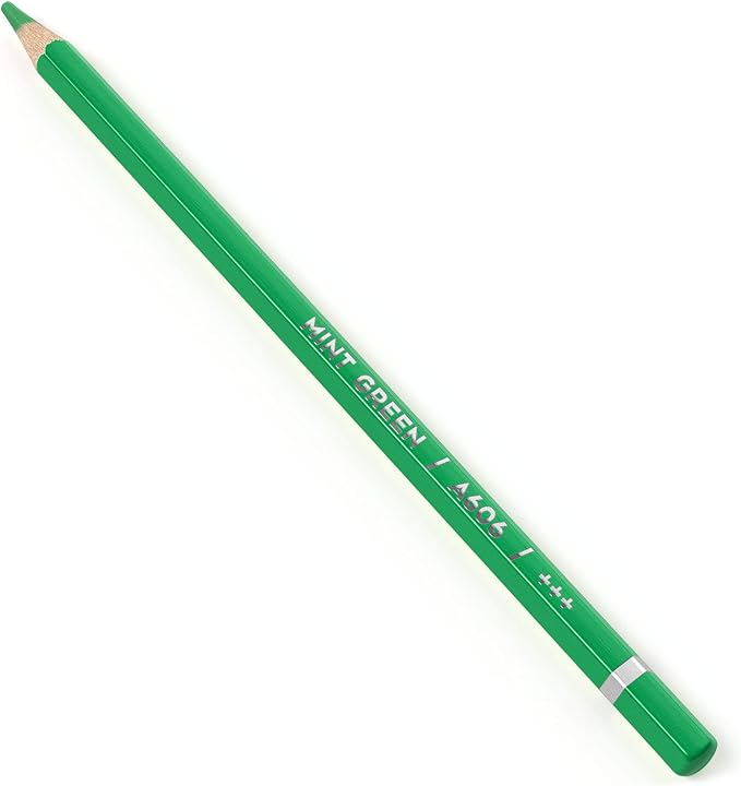 Arteza Professional Watercolor Pencils, Pack of 3, A606 Mint Green, Water-Soluble Pencils for Coloring, Blending, Layering & Watercolor Techniques