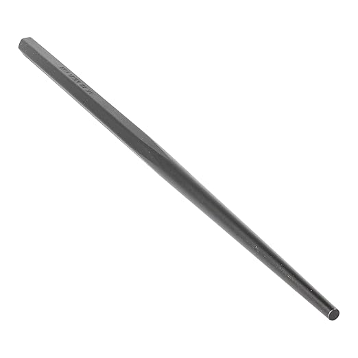 Mayhew Tools 22006 Extra-Long Aligning Line-Up Punch, 3/16" x 12", Black Oxide Finish